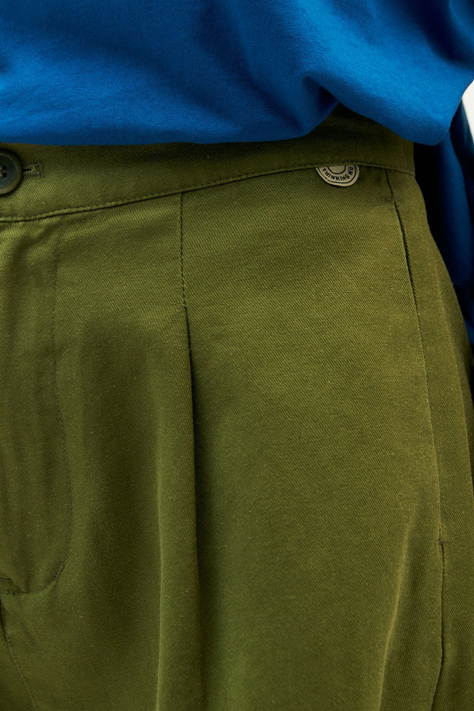 Forest Green Hemp Narciso Shorts