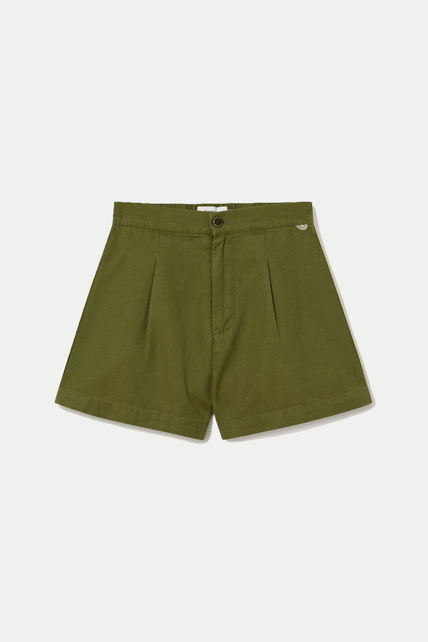 Forest Green Hemp Narciso Shorts