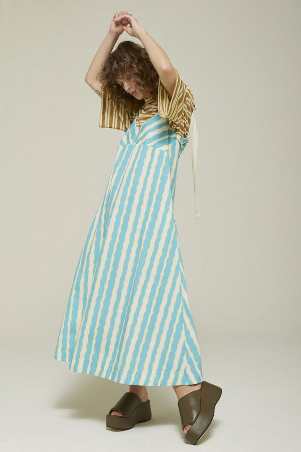 Turchese stripe Dress