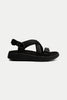 Black Line Cross Sandal