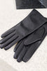 Black Polette Leather Gloves