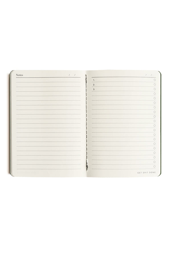 Khaki 'Get Shit Done' To-Do List A6 Notebook