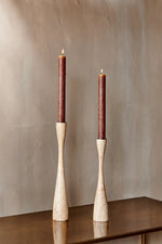 Himba Mango Wood Candlestick Large
