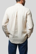 Ecru Linen Raw Shirt