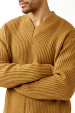 Brown Neil V-neck Knit