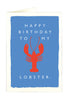 Happy Birthday Lobster Card