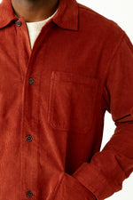 Rust Saigon Cord Overshirt