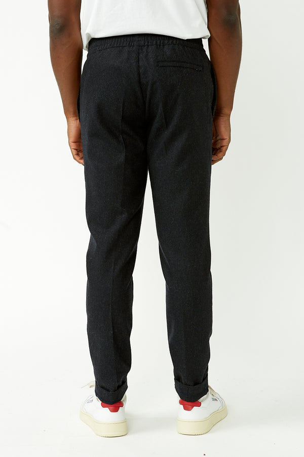 Navy Pinstripe Smithy Trousers