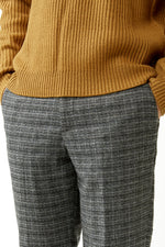 Grey Check Theo Tapered Trouser