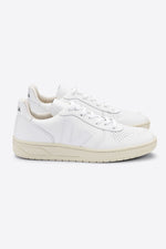V-10 Extra White Leather Trainer Womens