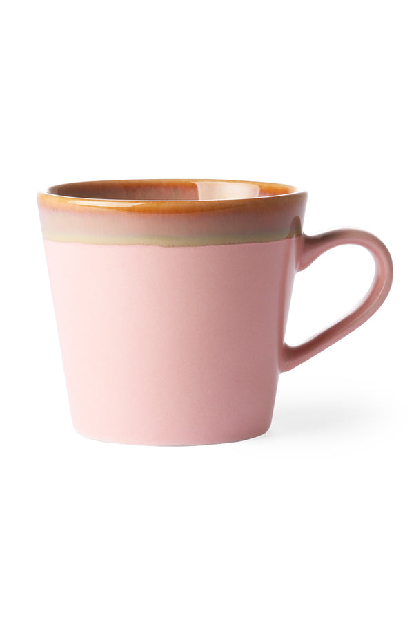 70's Ceramics Pink Cappuccino Mug