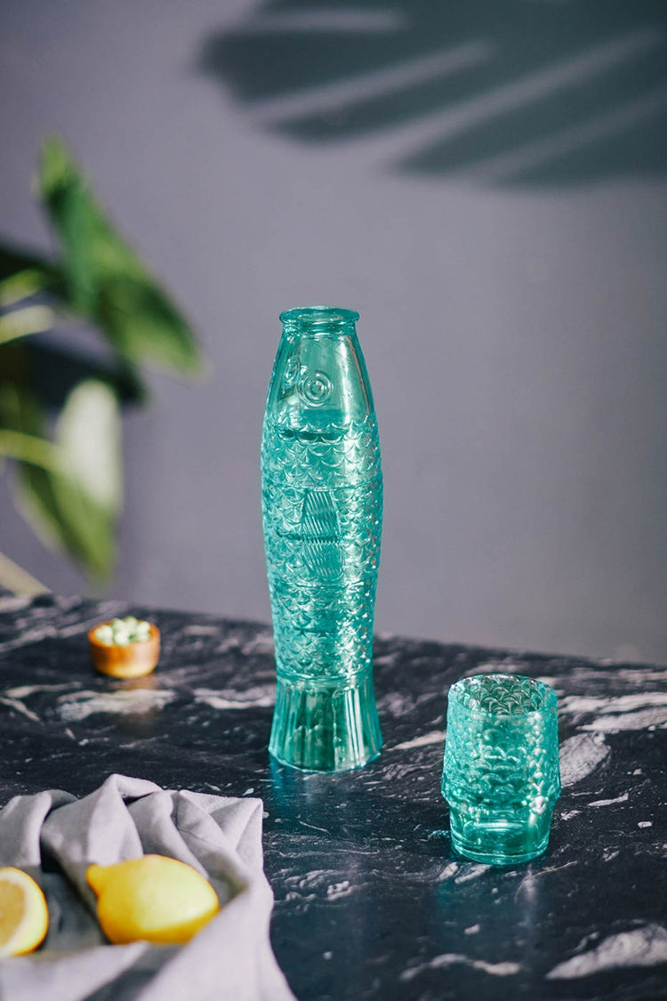 DOIY Mint Koifish Stackable Glasses 