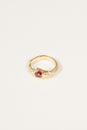 Gold Plated Molten Stone Ring