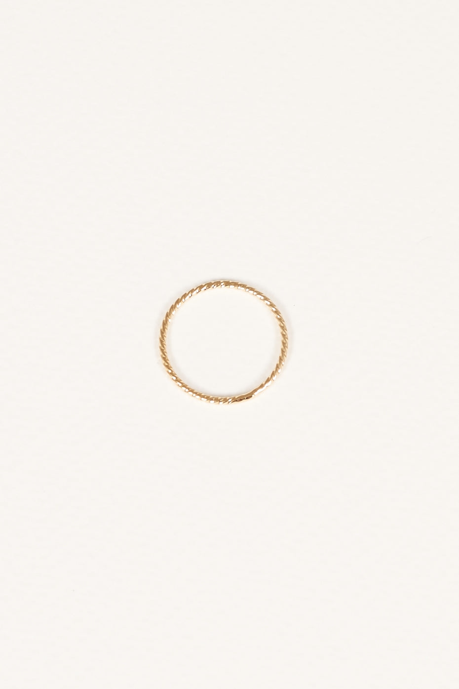 Gold Plated Twisted Stacking Ring