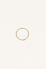 Gold Plated Twisted Stacking Ring