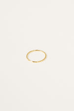 Gold Plated Hammered Stacking Ring