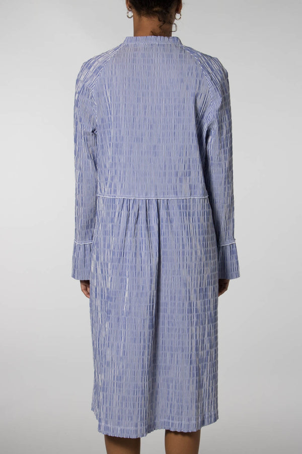 Mads Norgaard Blue/White Dupina Dress