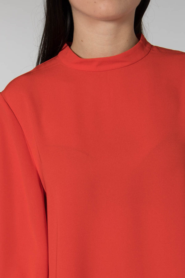 Mads Norgaard Red Shelly Blouse