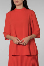 Mads Norgaard Red Shelly Blouse