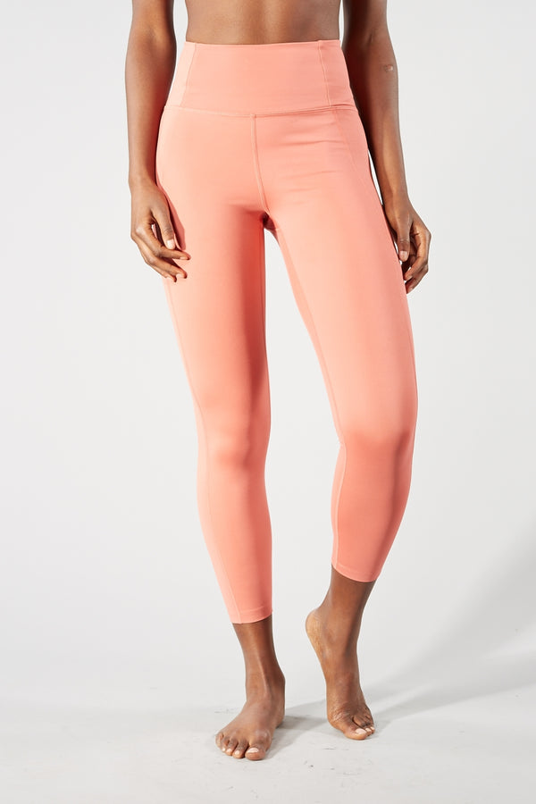 GIRLFRIEND COLLECTIVE CLAY COMPRESSIVE HIGH RISE LEGGINGS (7/8 LENGTH)