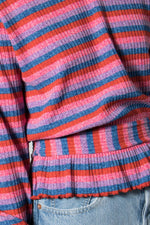 Mads Norgaard Multi Red Super Stripe Beautina Top