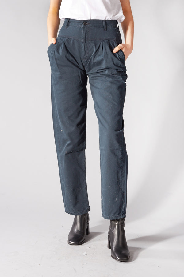 MADS NORGAARD NAVY CARPENTINA TROUSERS