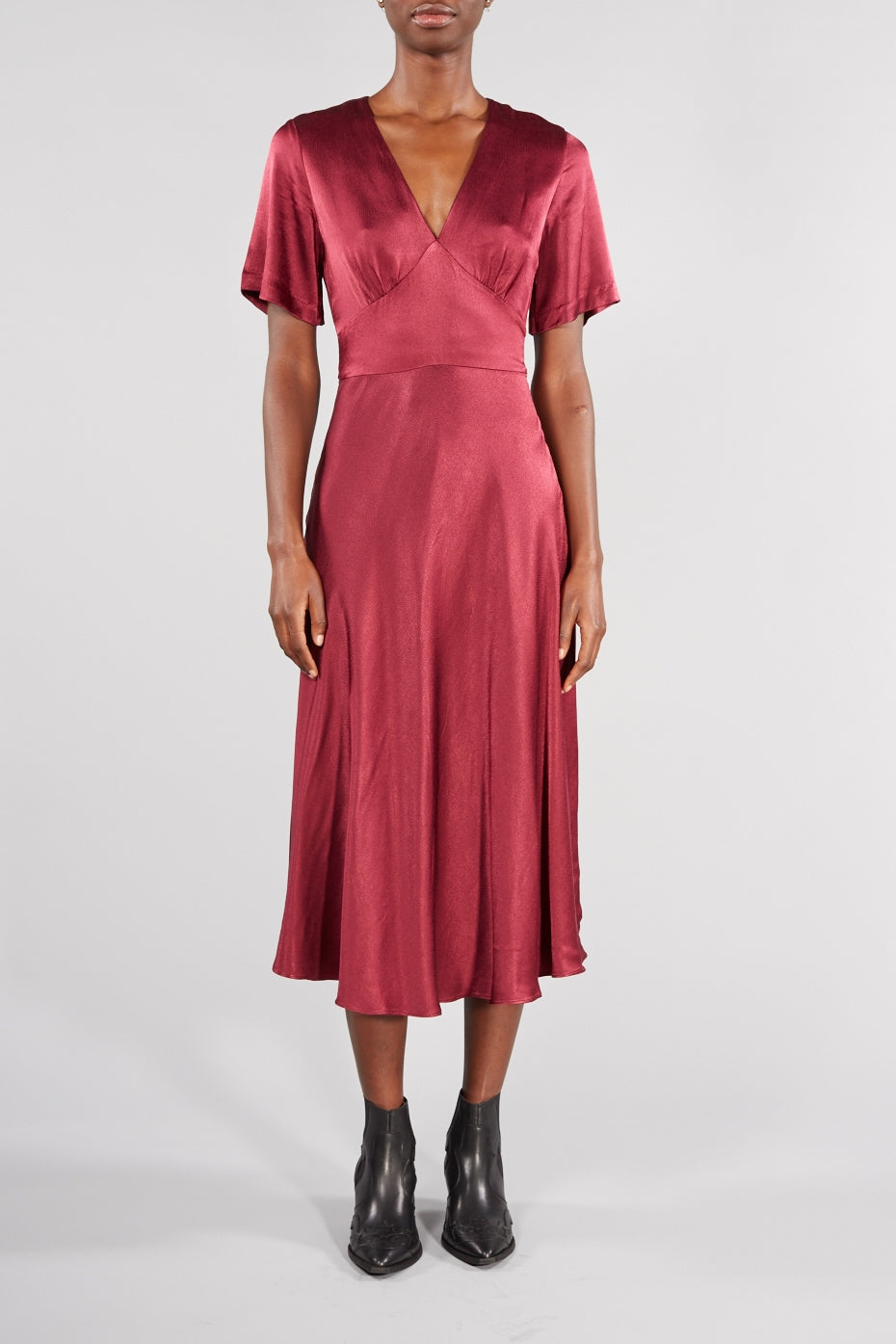 Red Midi Dress – Aida Shoreditch
