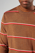 Brown Stripe Dilmy Knit