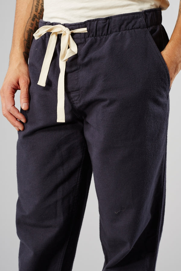 PORTUGUESE FLANNEL NAVY CHEMY TROUSERS