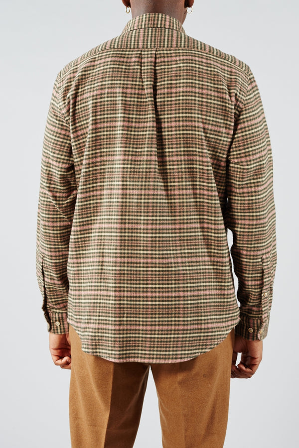 PORTUGUESE FLANNEL GREEN TWILL SHIRT