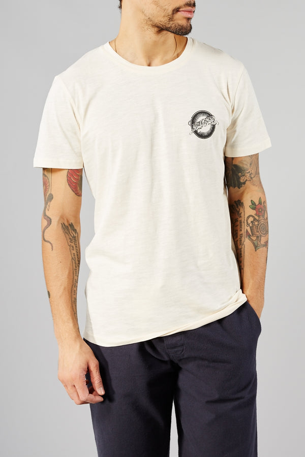 SELECTED HOMME CREAM ANDRES O-NECK TEE