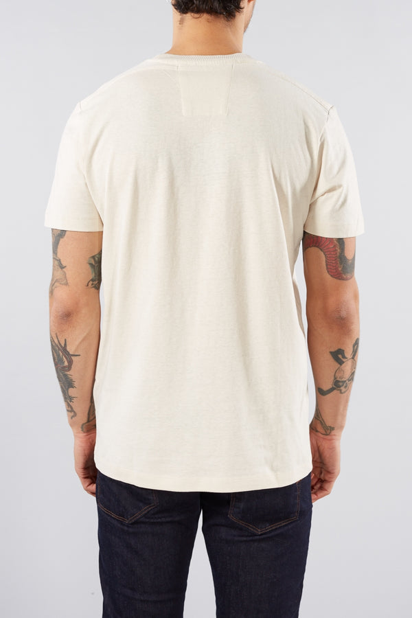 SELECTED HOMME BONE WHITE JARED GRAPHIC TEE