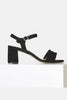 SHOE THE BEAR BLACK MAY ANKLE SUEDE SANDAL