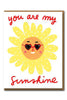 1973 'YOU ARE MY SUNSHINE' SWEET RAYS CARD