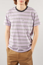 MADS NORGAARD TROLL WISTERIA PINK WHITE STRIPED TEE