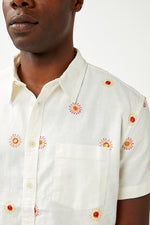 White Sunny Day Embroidery Shirt