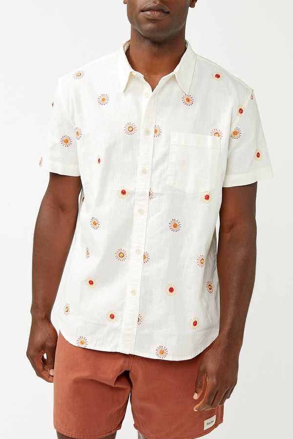 White Sunny Day Embroidery Shirt