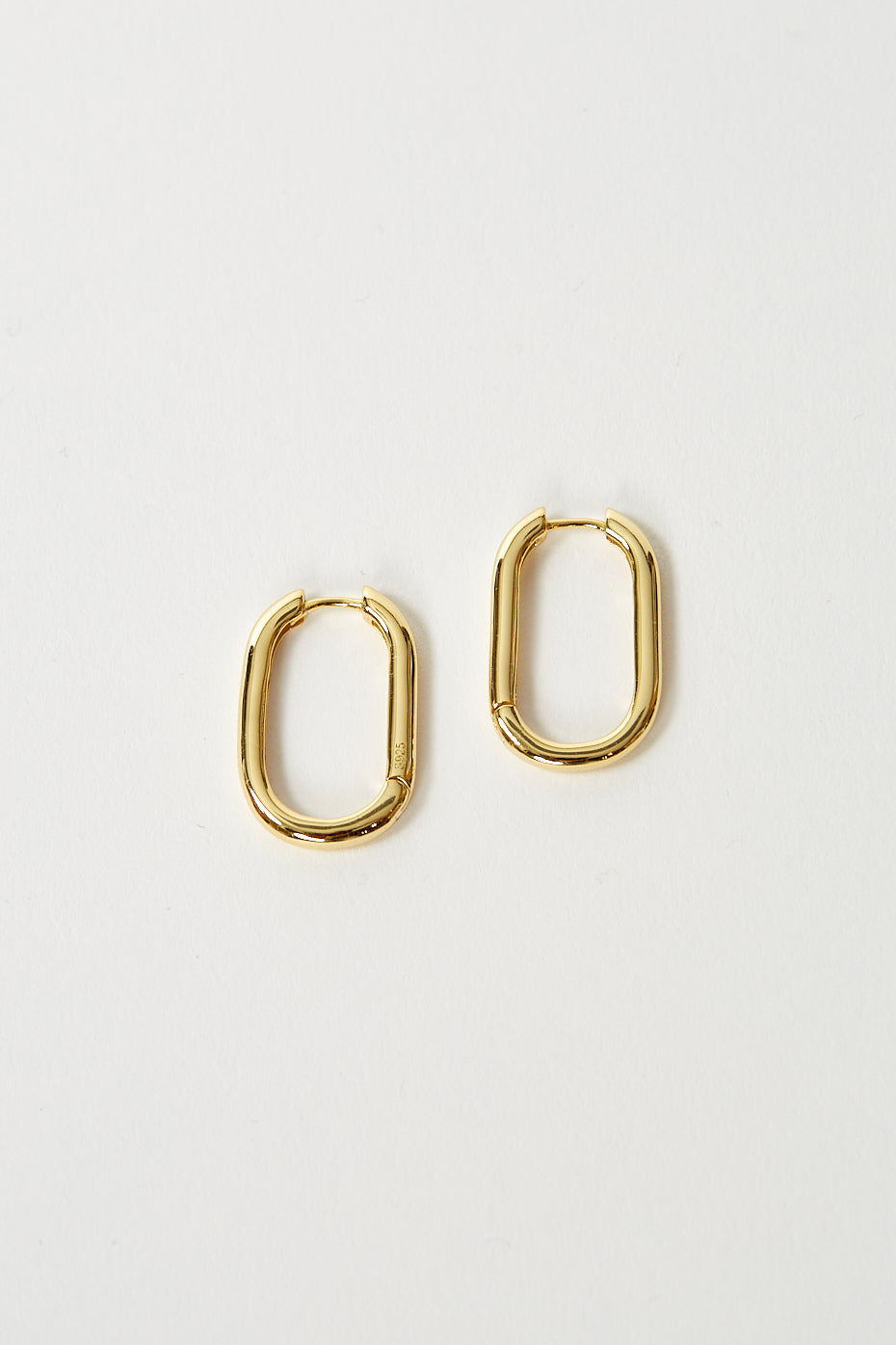 Gold Olivia Oval Hoops