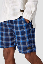 Blue Check Bidatsu Shorts