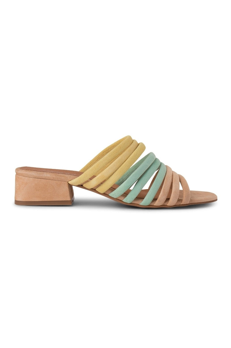 Multicolour Pastel Cala Stripe Mule