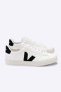 CAMPO WHITE BLACK CHROMEFREE LEATHER TRAINERS MENS