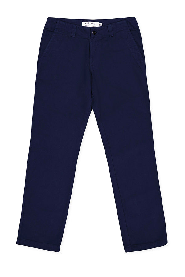 Navy Pleats Trouser