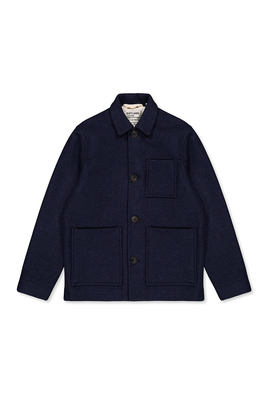Navy Melange Dubliner Wool Jacket