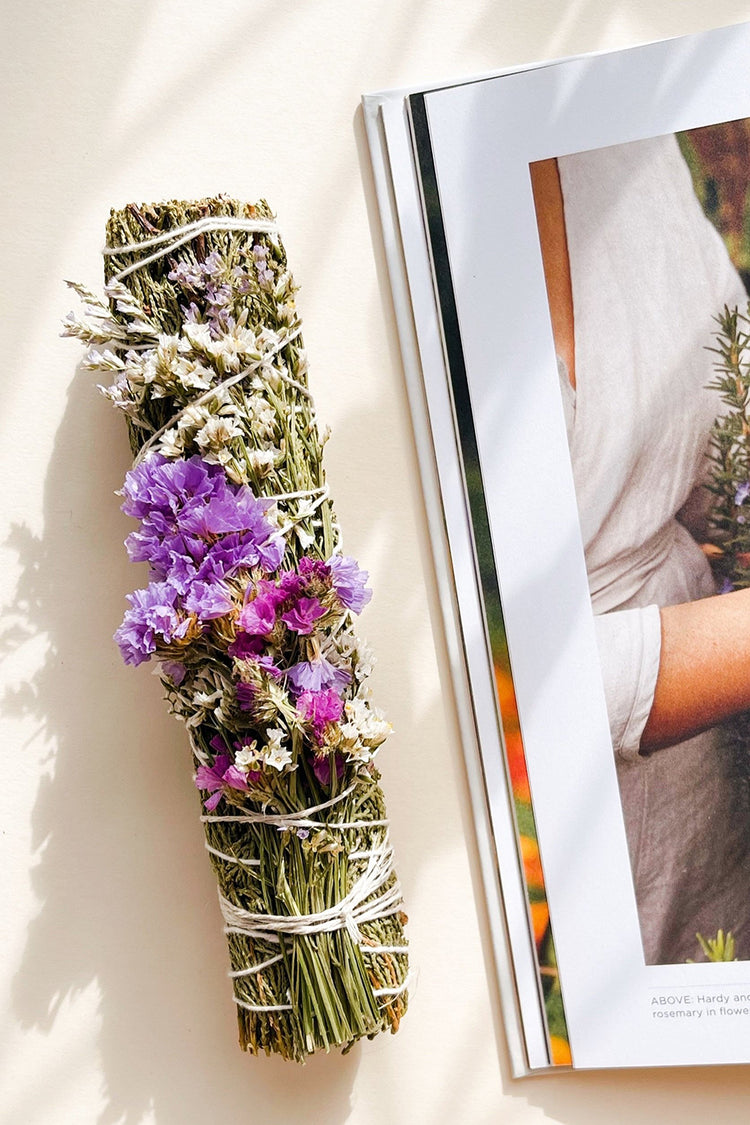 Large Juniper Smudge & Dried Flowers