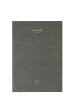 Grey 'Life & Pieces, Idea' Large Notebook