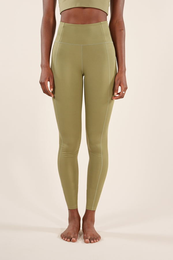 GIRLFRIEND COLLECTIVE OLIVE COMPRESSIVE HIGH RISE LEGGINGS (LONG)
