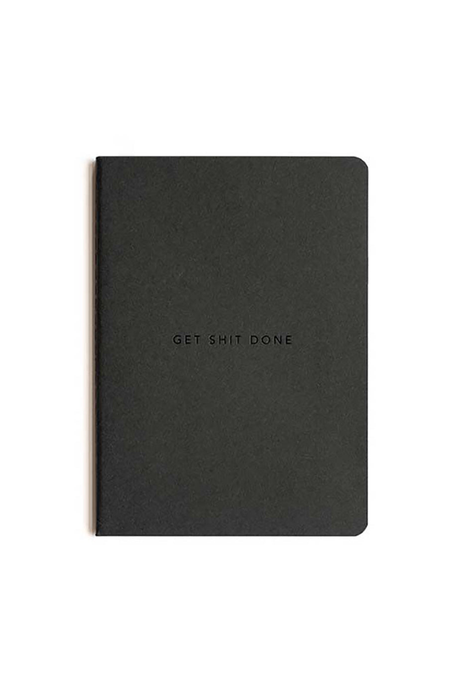 MOXON BLACK 'GET SHIT DONE' MINIMAL TO-DO LIST A6 NOTEBOOK