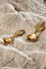 Antique Brass Leaf Short Spoons Small - Set of 2