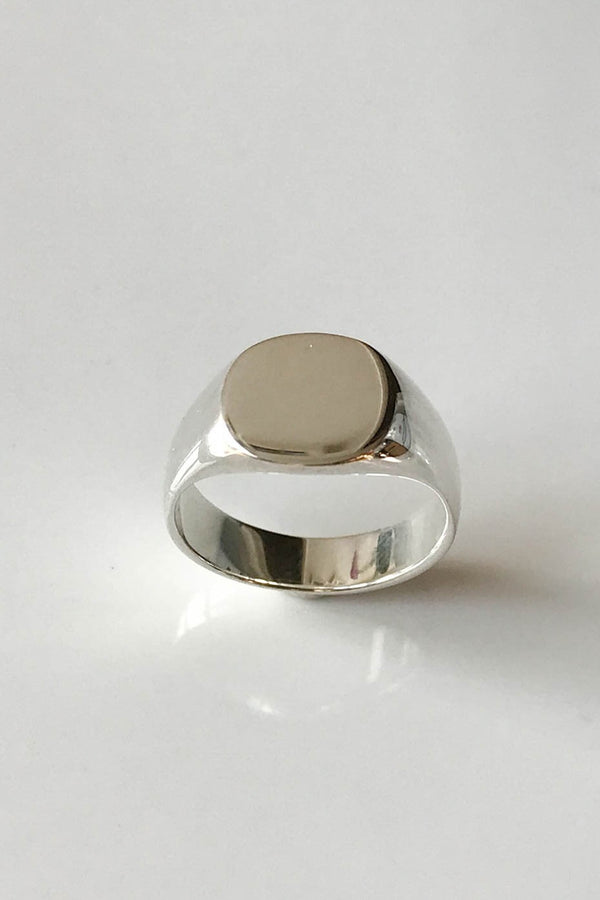 Silver Pinky Signet Ring
