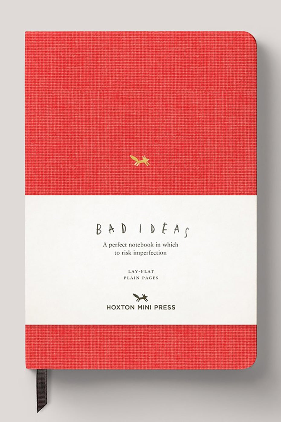 A Notebook for Bad Ideas - Red with lined pages